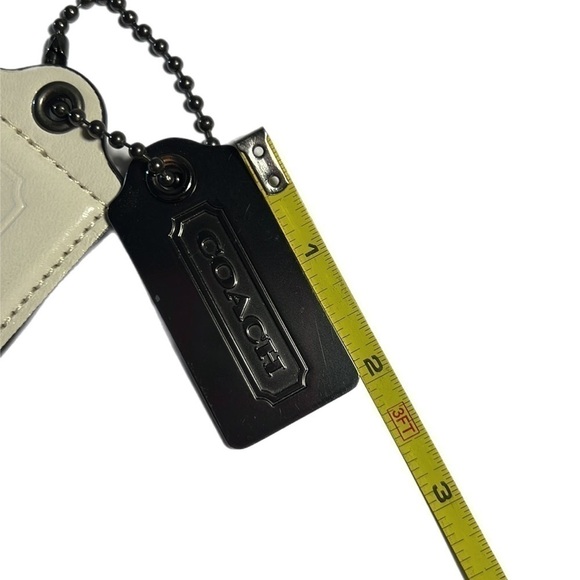 EVC Coach Leather Off White & Metallic Signature Duo Hang Tags Two! - Picture 8 of 8